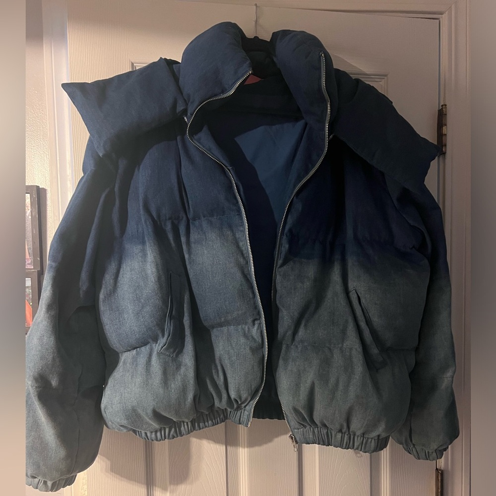 Azalea Wang - Akira Denim Puffer coat
